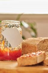Jam Jar with Customizable Label for Your Brand