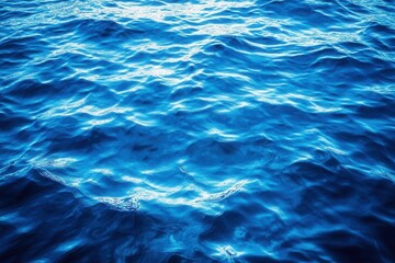 Obraz premium Serene Blue Ocean Water with Gentle Ripples and Reflections