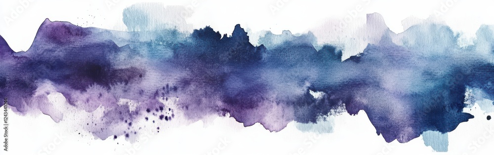 Poster cosmic-themed watercolor blend showcasing vibrant hues and ethereal textures in a celestial design