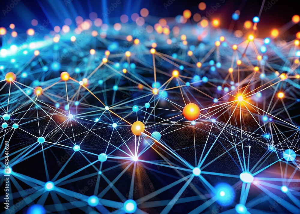 Poster global network connection: high-resolution internet background image