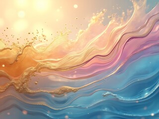 Abstract kindness energy waves background