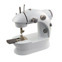 Compact Electric Sewing machine isolated isolated on transparent background
