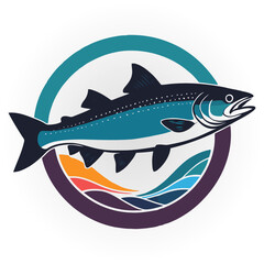 Obraz premium fish on a colour background
