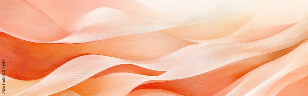 Poster soft gradients with overlapping pencil strokes create a tranquil and harmonious visual experience in