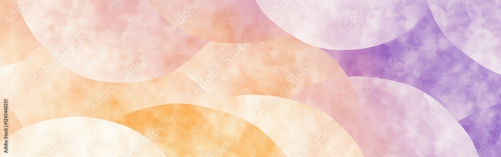 Poster minimalist gradient design showcasing soft pencil strokes in pastel colors creates a tranquil and el
