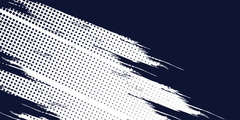 Dots halftone white and blue color pattern gradient grunge texture background. Dots pop art comics sport style vector illustration vector sport