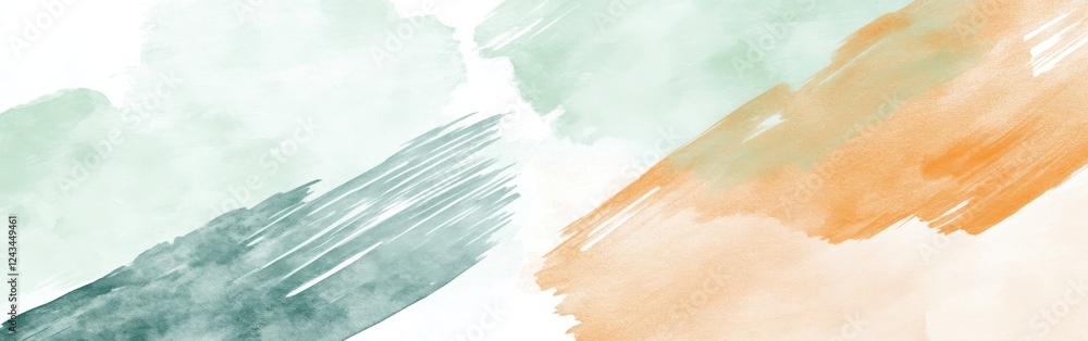 Poster elegant overlapping pencil strokes and watercolor washes create a soft abstract composition in paste