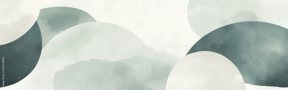 Leinwandbilder Elegant gradient of pencil strokes with soft curves and muted colors creating a calm and artistic ambiance