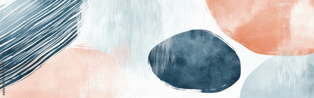 Poster elegant pencil strokes create a beautiful wash featuring echoed colors and organic shapes in an arti