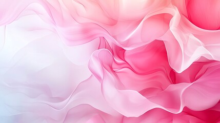 Fototapeta premium A beautiful abstract background featuring soft, flowing pink and white textures. This delicate design evokes a sense of calm and elegance, perfect for various creative projects.