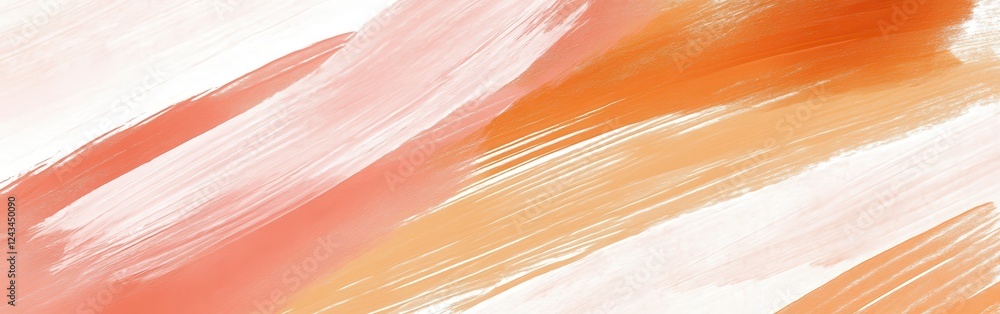 Poster elegant composition of pencil strokes with rough textures featuring warm hues of orange and soft pin