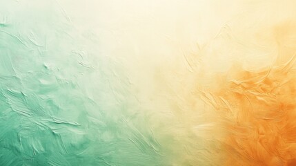Obraz premium Elegant pastel mint and amber blend creating a serene abstract background perfect for calming art projects