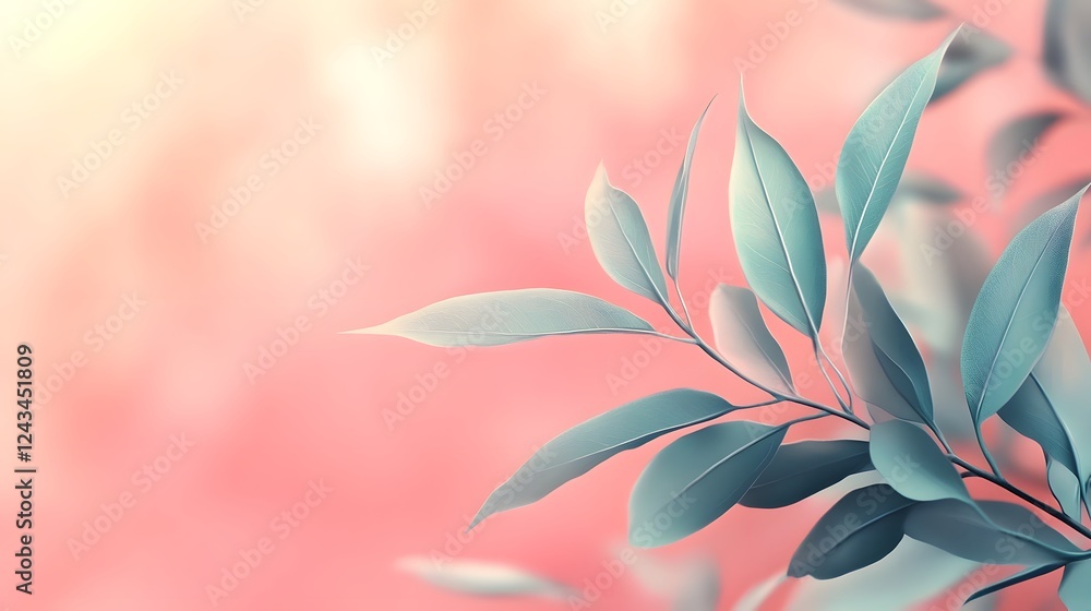 Poster airy and minimal background featuring soft pastel color gradients a light and dreamy atmosphere and 