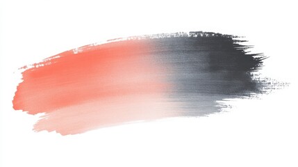 Obraz premium Abstract negative space design featuring a blend of coral and charcoal colors creating an intriguing artistic impression