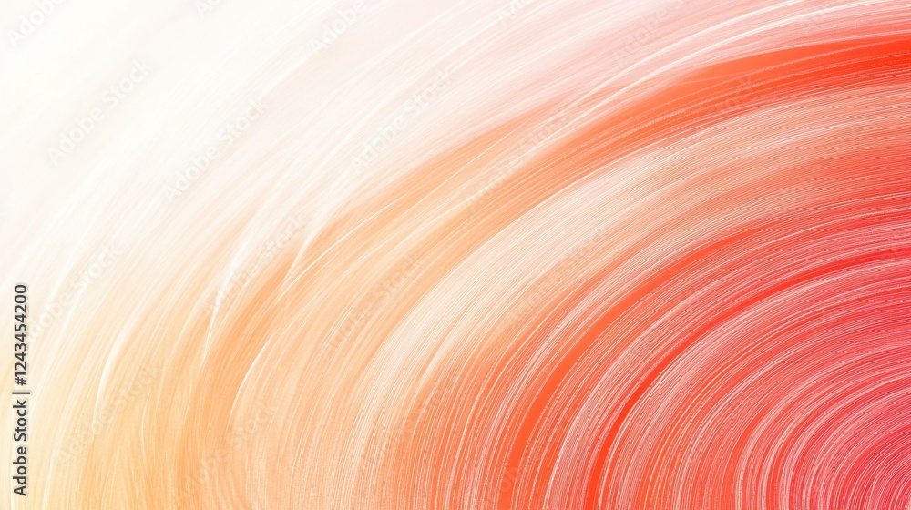 Poster circular gradient of pencil strokes showcases an abstract blend of warm colors for artistic expressi
