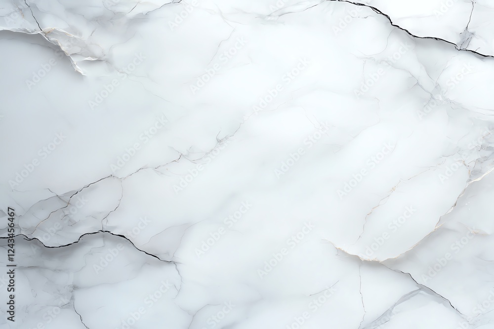 Poster a close-up view of luxurious white marble with subtle gray veins. the elegant texture and natural pa