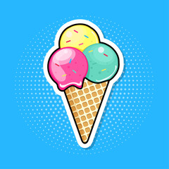 ice cream sticker