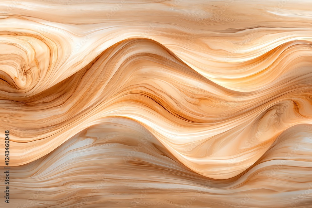 Poster a mesmerizing abstract background featuring flowing waves in warm, earthy tones. this texture showca