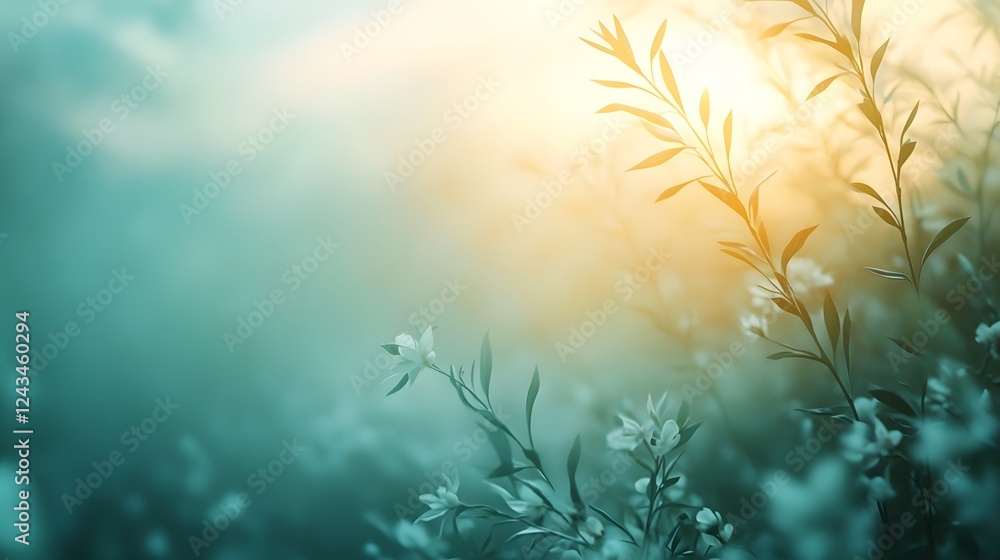Poster smooth minimal plain background with soft light transitions creating a dreamy natural and airy aesth