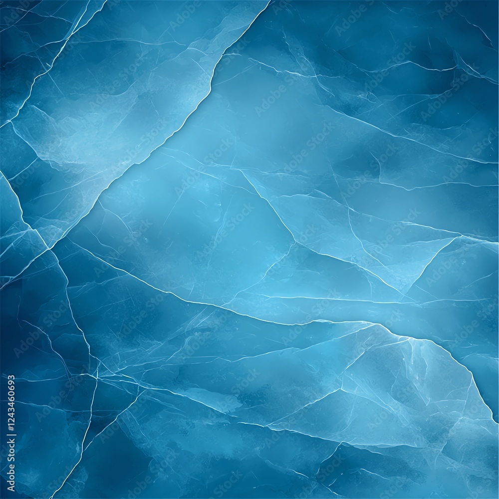 Poster a mesmerizing icy blue background showcasing intricate textures and patterns reminiscent of glacial 