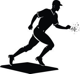 baseball player silhouette