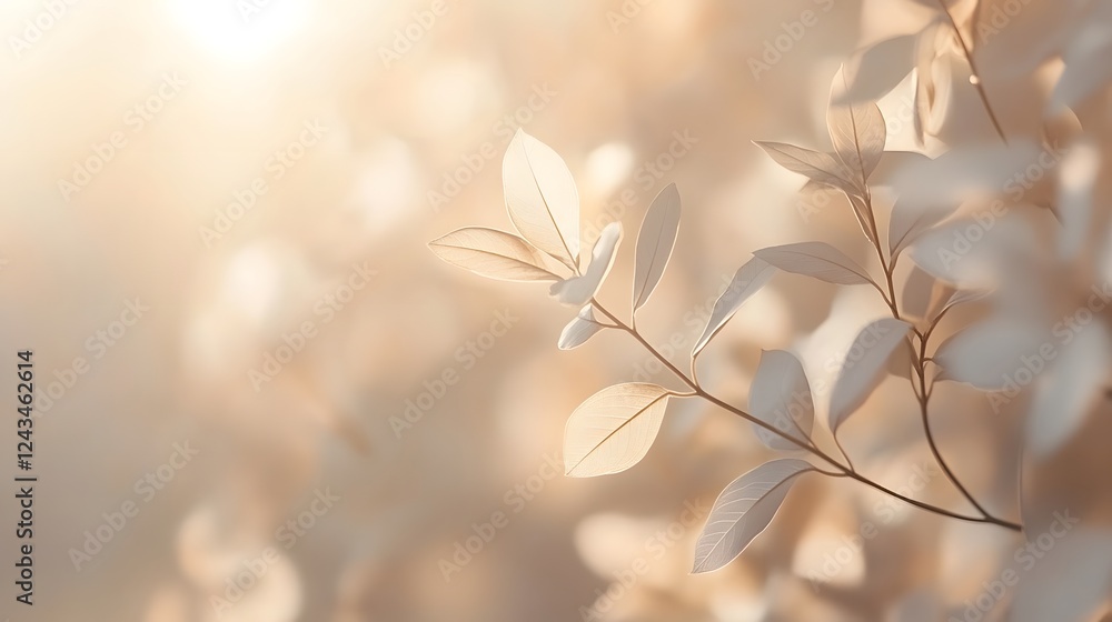 Aufkleber smooth and minimal background featuring subtle light gradients a dreamy airy touch and a tranquil na