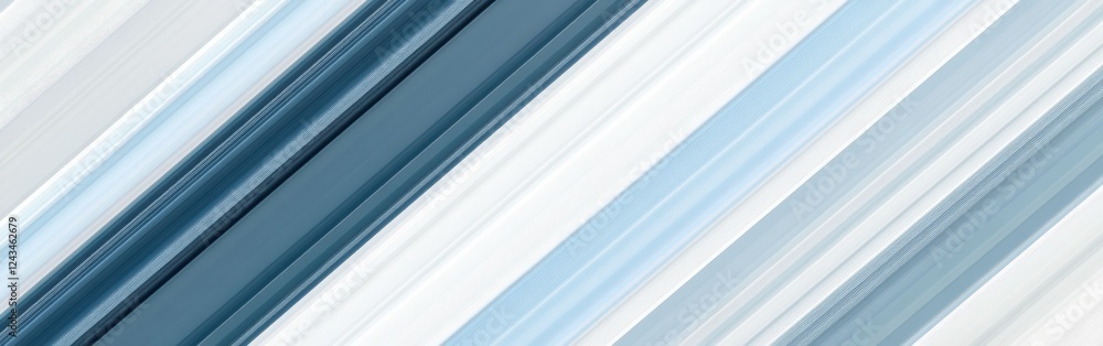 Poster Calming diagonal striped pattern in sky blue with subtle variations of color and texture