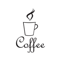 Coffee Cafe Vector Logo Design Icon Graphic