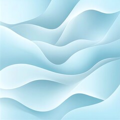 Obraz premium A serene abstract background featuring gentle wavy lines in soft blue tones, perfect for creating a calming atmosphere in designs, presentations, or digital projects.