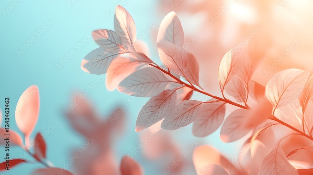 Poster soft modern background featuring a blend of airy bright hues and smooth dreamy gradients creating a 