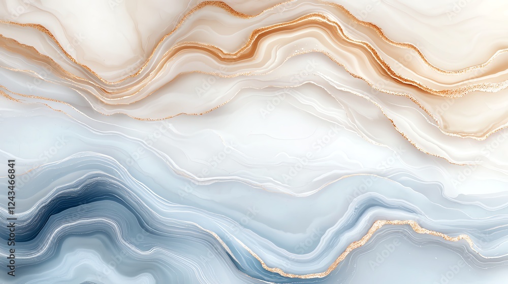 Poster a stunning abstract background featuring flowing lines of soft colors, blending seamlessly into one 