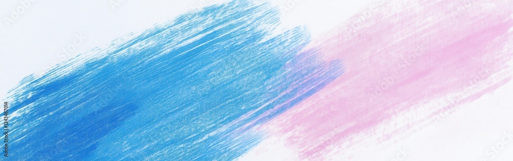 Poster soft pencil strokes create horizontal lines in shades of blue on textured paper surface during an ar