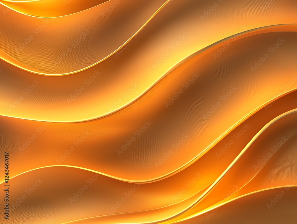 Aufkleber a stunning abstract background featuring flowing waves of warm golden colors, creating a sense of mo