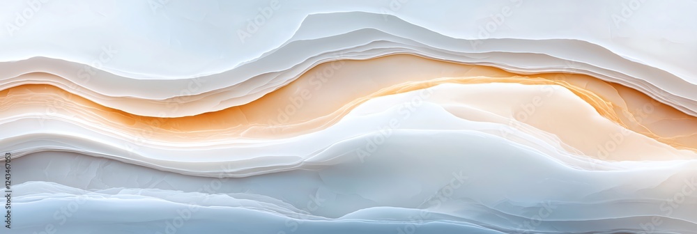 Poster a stunning abstract background featuring smooth, layered waves of soft colors. perfect for designs a