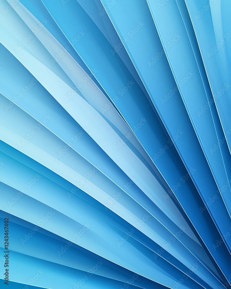 Aufkleber a stunning abstract composition featuring layers of blue paper creating a dynamic visual flow. perfe