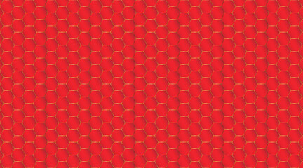 red gradient and golden stock hexagons modern background illustration