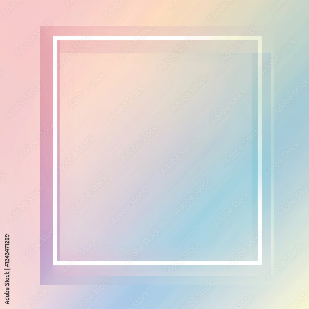 Aufkleber Soft pastel gradient creates a serene and calming background suitable for various design projects and artistic expressions