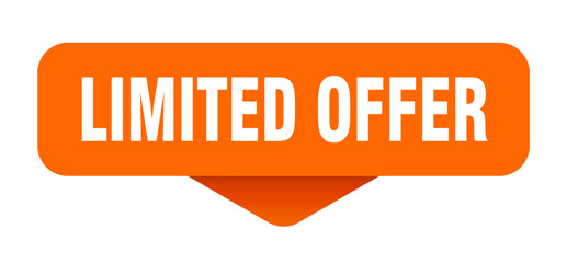 limited offer sticker. limited offer sign on transparent background