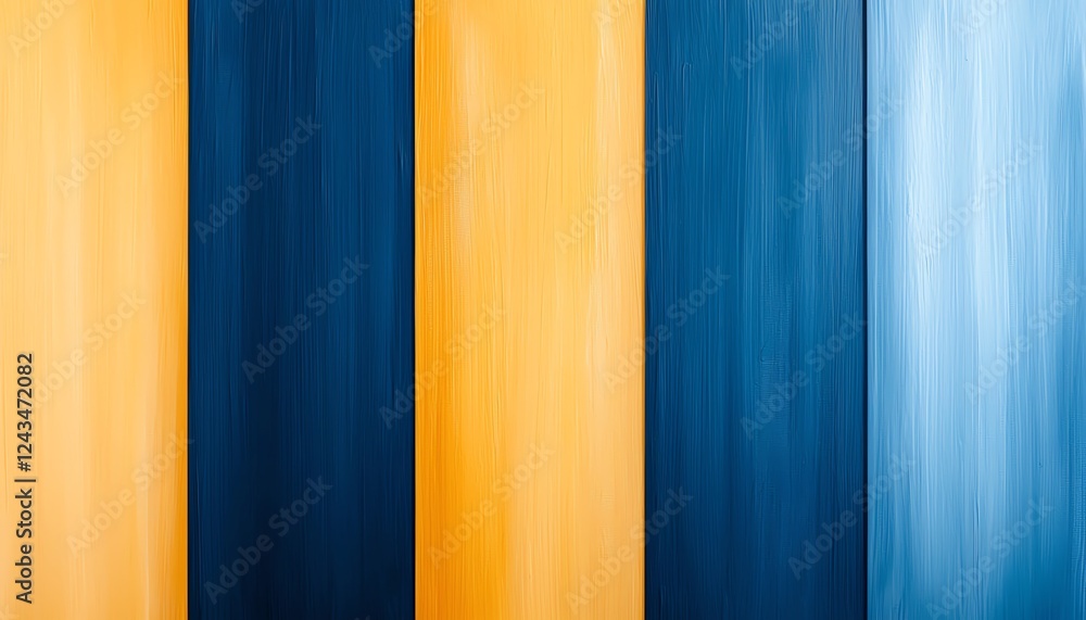 Poster a vibrant abstract background featuring a blend of blue and orange vertical stripes. the smooth text
