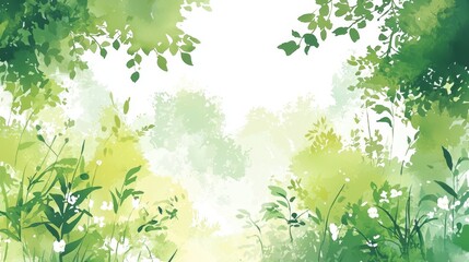 Obraz premium Beautiful blooms captured in a delicate watercolor artwork.