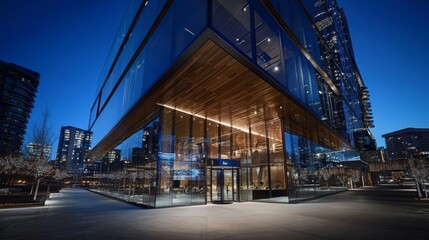 Calgary skyline with contemporary architecture