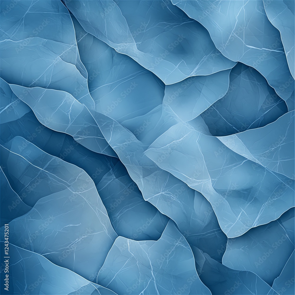 Poster abstract blue background featuring smooth, flowing textures reminiscent of ice and water. perfect fo