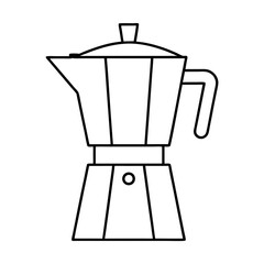 coffee maker on white background
