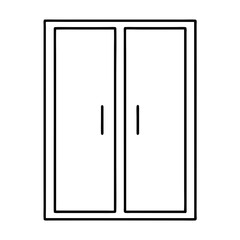 open door vector illustration
