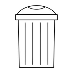 vector trash can