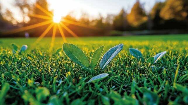 Soft blurred green nature scene in a public park, bathed in sunlight and vintage color tones, capturing the essence of spring and summer for serene and peaceful design concepts.