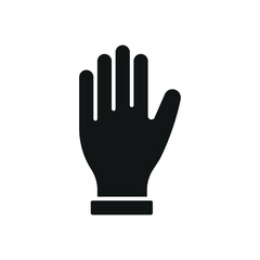 Gloves medical icon is a simple vector illustration of a pair of disposable gloves