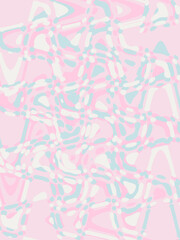 Pink blue white doodle abstract background. Illustration for banner, poster, card