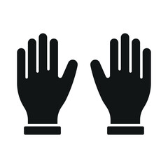 Gloves medical icon is a simple vector illustration of a pair of disposable gloves