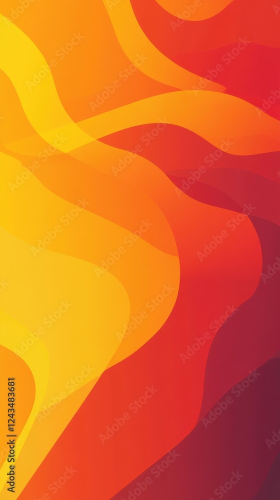 Leinwandbilder dynamic gradient featuring fiery red orange tones creating an energetic visual experience